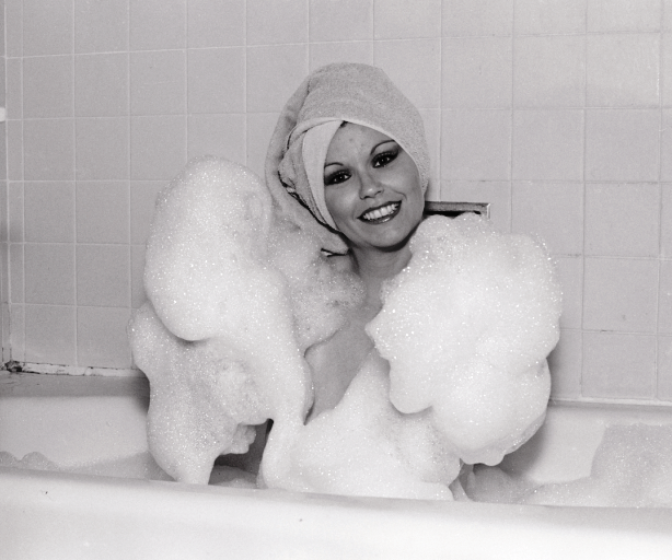 Like Miko Smiling for Christopher Williams, 2008; Black and white fiber print; Edition of 10 + 2 AP; 19 ¾ x 23 ¾ in.