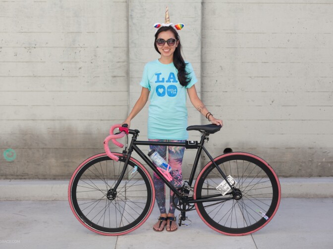 A rider from the October 2114 CicLAvia event.