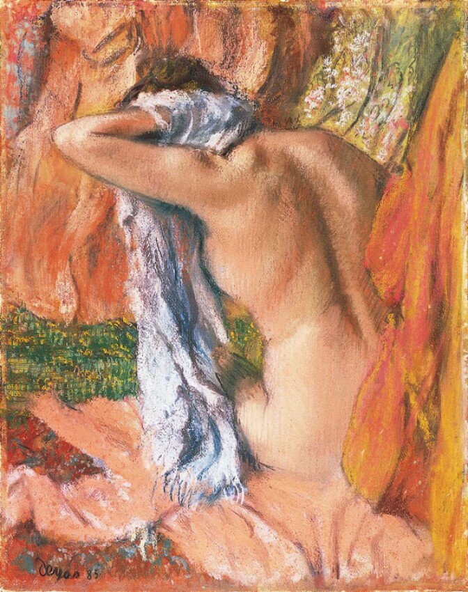 Edgard Degas' "After the Bath," c. 1890-1893 (dated in error by another hand: 1885) 