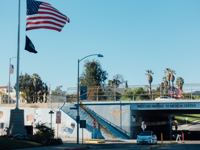 The West LA VA houses the largest VA Medical Center in the country. The 388-acre campus sits between Brentwood and Westwood, along the 405 Freeway. 