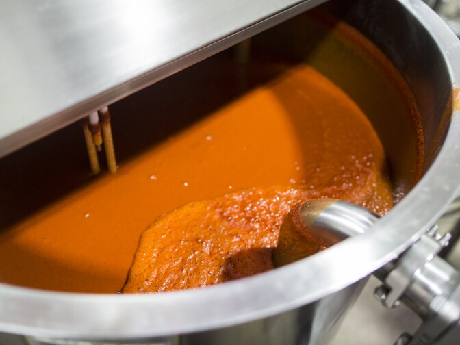 Hot sauce is bottled at Tapatio Foods in Vernon on Thursday morning, Jan. 14, 2016.