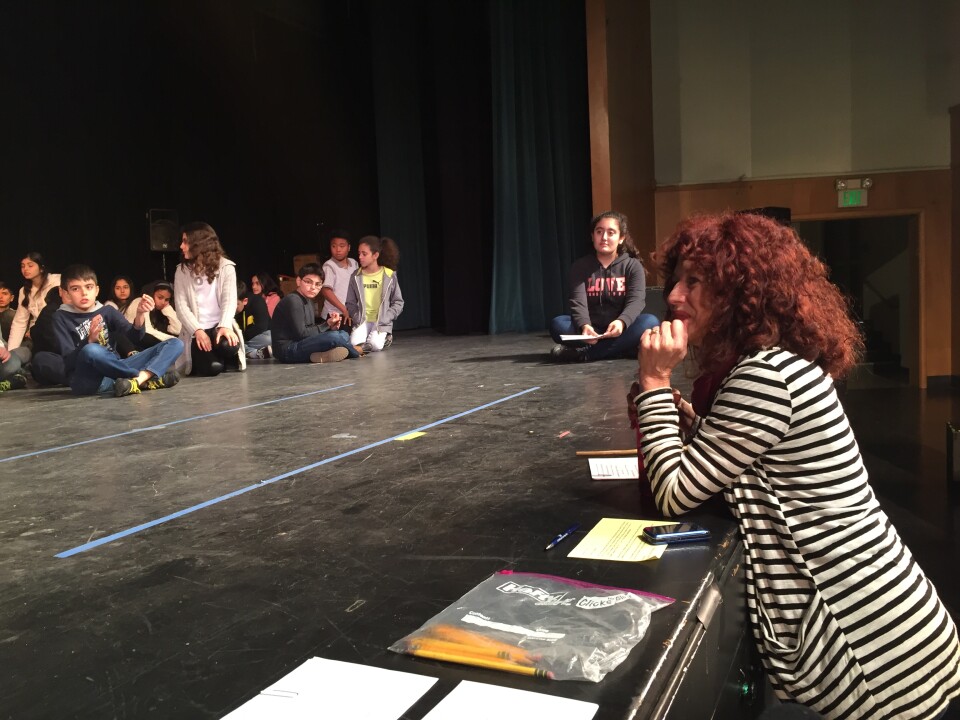 Teaching artist Kate Randolph works in schools all around Los Angeles.