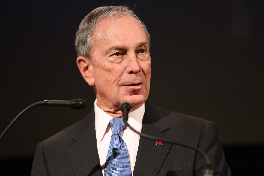 NEW YORK, NY - FEBRUARY 10:  (EXCLUSIVE ACCESS, SPECIAL RATES APPLY) Former Mayor of New York City, Michael Bloomberg, speaks at the "Not One More" Event at Urban Zen on February 10, 2015 in New York City.  (Photo by Monica Schipper/Getty Images)