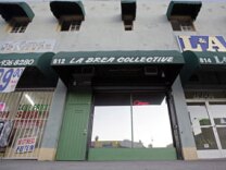 The exterior of the La Brea Collective medical marijuana dispensary is seen in Los Angeles Tuesday, Nov. 17, 2009.