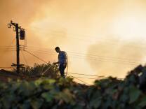 The Colby Fire as seen from Azusa, California. 