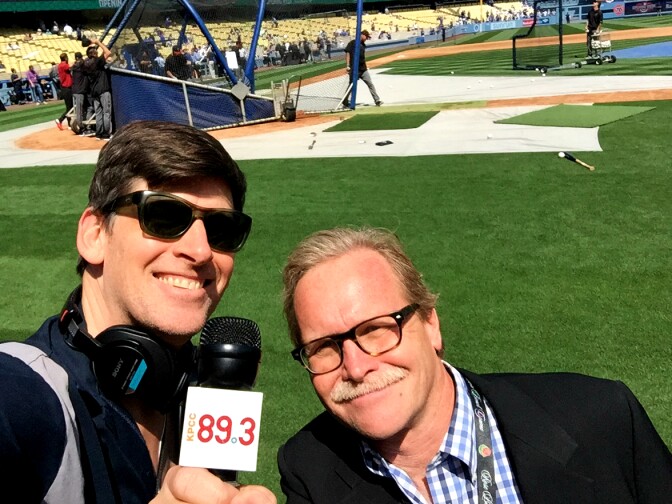 KPCC's John Rabe with the LA Times Chris Erskine, who believes the Dodgers will work out a TV deal in the next five years.