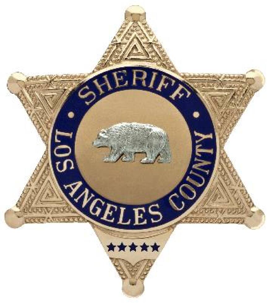Los Angeles County Sheriff's Department badge.