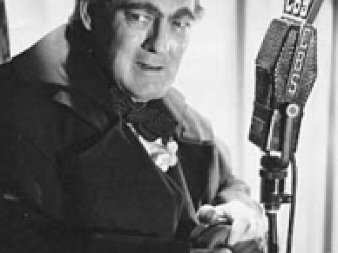 Lionel Barrymore as Scrooge.