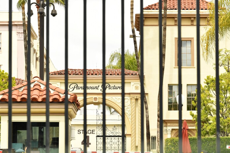 LOS ANGELES, CALIFORNIA - APRIL 08: Paramount Studios halt film and TV production amid Coronavirus on April 08, 2020 in Los Angeles, California. (Photo by Amy Sussman/Getty Images)