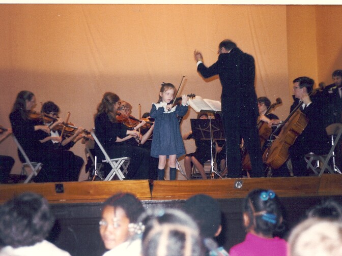 Rachel Barton Pine at 7 years old.