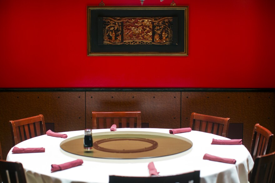 The original Panda Express restaurant first opened in 1973, a decade before the family expanded into a restaurant group. "What I love about Chinese food is family dining," says Chief Marketing Officer Andrea Cherng. Several formal family dining rooms line the sides of the original restaurant.