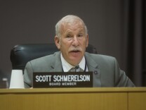 Board Member Scott Schmerelson speaks during LAUSD's Annual Board of Education Meeting on Wednesday, July 1, 2015 at LAUSD Headquarters.