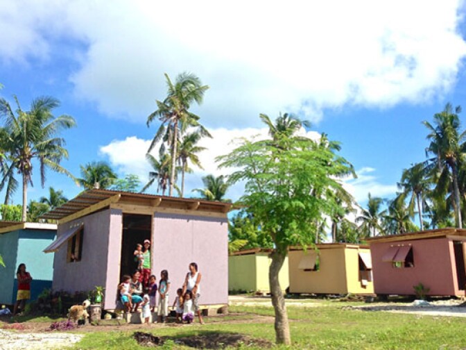 New homes on Haiyan Island.