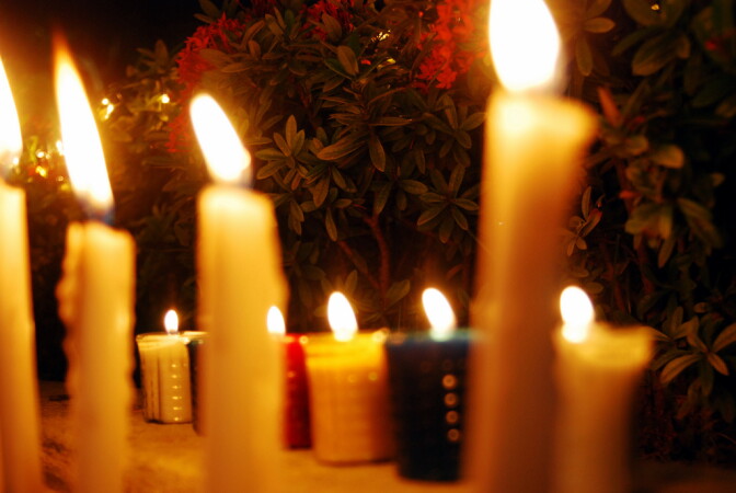 File photo of a candlelight vigil. 