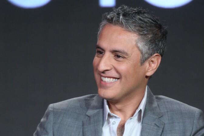 Executive producer Reza Aslan speaks onstage during ABC's Of Kings and Prophets panel as part of the ABC Networks portion of the 2016 Television Critics Association Winter Tour at Langham Hotel on January 9, 2016 in Pasadena, California.