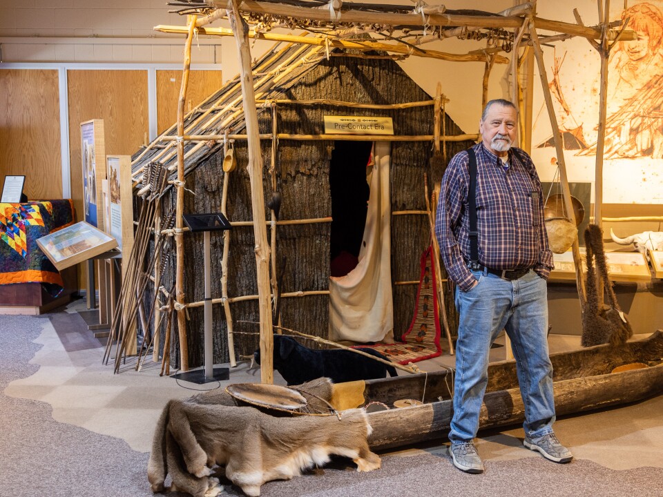 John Robertson is the site manager of land known as Cansa'yapi, homeland of the Lower Sioux Indian Community in Morton, Minnesota.