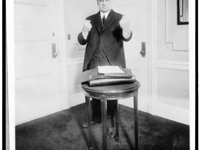 Hiram W. Johnson championed the initiative process in California. 
Courtesy: Library of Congress
http://www.loc.gov/pictures/item/94503429/
