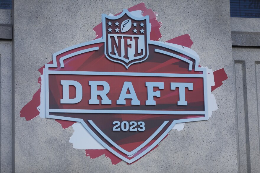The logo for the 2023 NFL Draft.