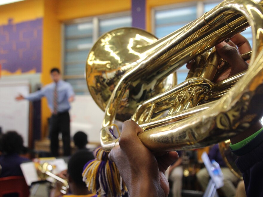 The horns may be dented, and bound together with duct tape, but the kids still show up.
