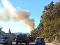 A fire on PCH was reported at about 3:08 p.m. Tuesday. 