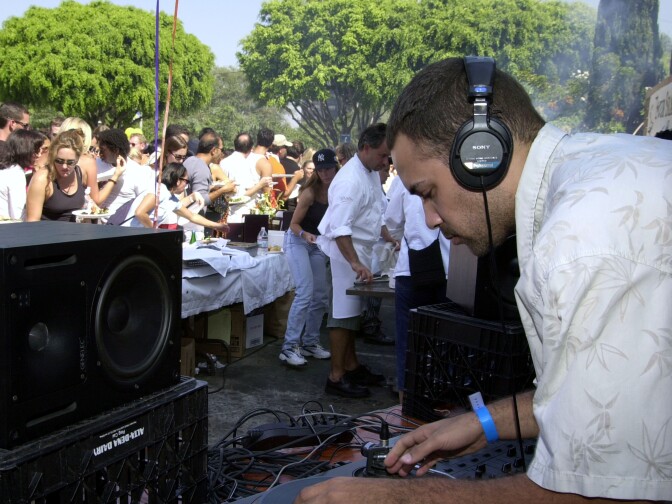 Garth Trinidad of spins at KitchenAid September 23, 2001 in West Hollywood, California.