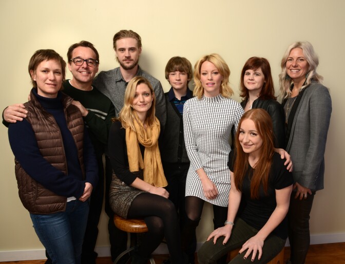 PARK CITY, UT - JANUARY 21:  Cast and crew of "Little Accidents" pose for a portrait during the 2014 Sundance Film Festival at the WireImage Portrait Studio at the Village At The Lift on January 21, 2014 in Park City, Utah.  (Photo by Larry Busacca/Getty Images)