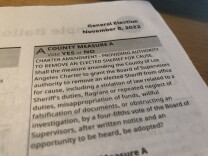 The text of Measure A on a sample ballot