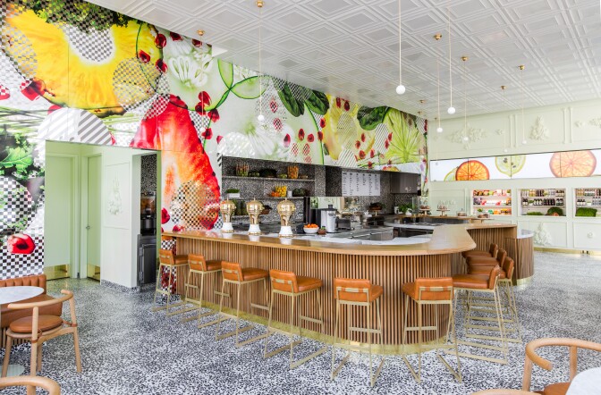 Jamba Juice, Pasadena CA designed by Bestor Architecture. Photographed by Laure Joliet
