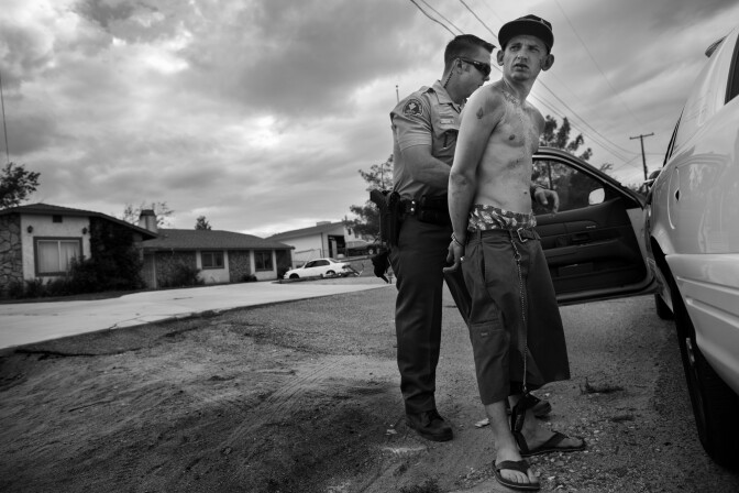 Sheriff Jesse Doner arrests Shane Alfonso, who violated the terms of his probation. Alfonso was sent to county jail for the violations.