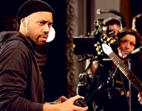Screenwriter John Ridley on set of  his film "All Is By My Side"