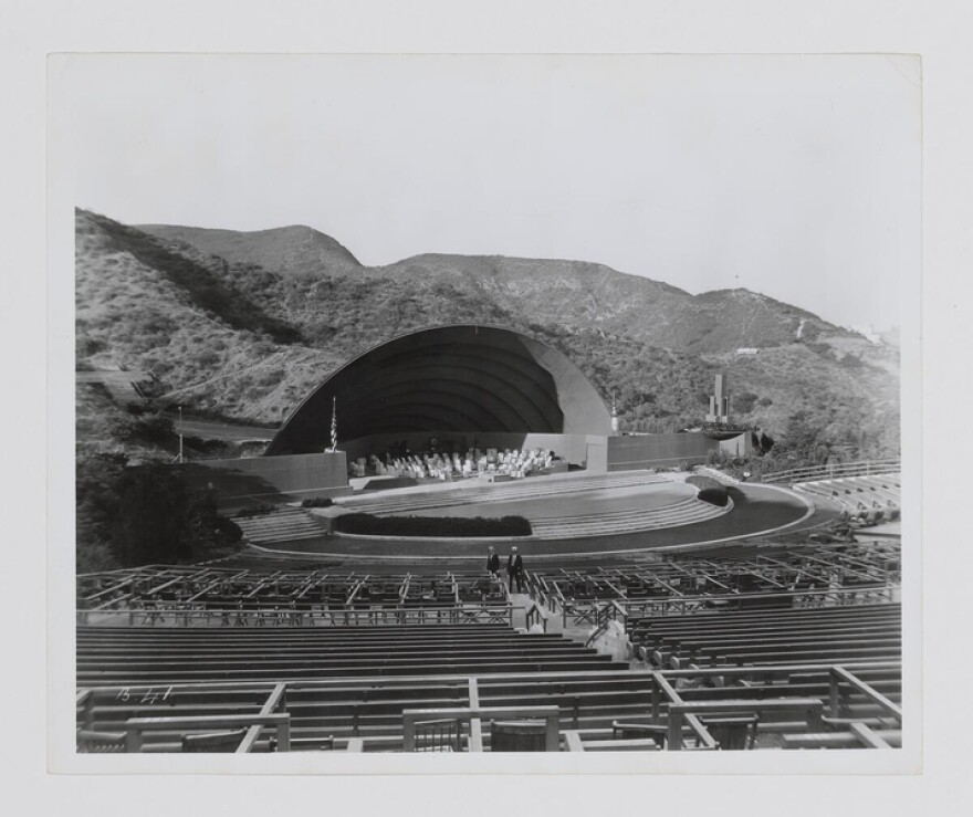 An image of the Hollywood Bowl in its early days