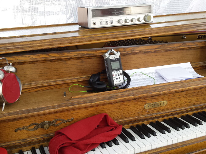 Written in the “The Cube” score, it states "I will work as a transducer of radio waves.”
