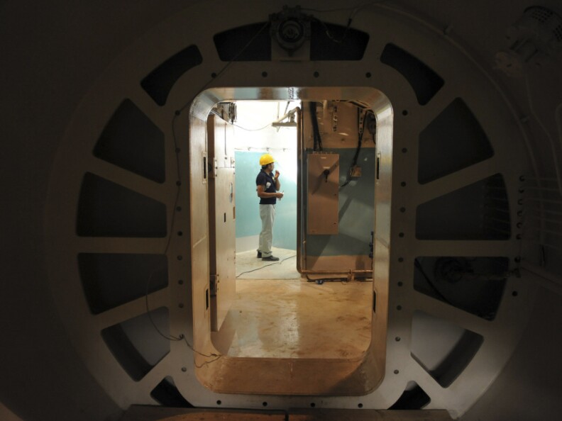 The Stuxnet computer worm reportedly affected several laptops belonging to employees of the Bushehr nuclear power plant (shown here in a photo from August 2010 and released by the International Iran Photo Agency) in Iran, as well as centrifuges at Natanz, the country's most important uranium enrichment facility.