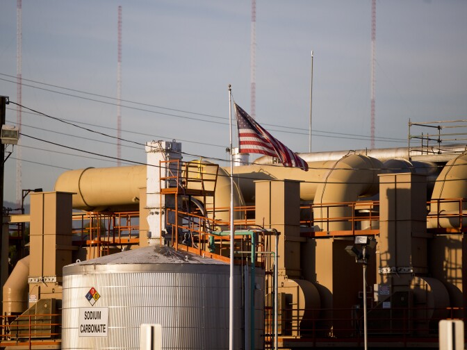 The Quemetco battery recycling plant.