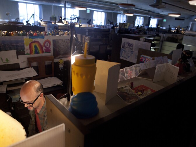 The animation studio for "The Simpsons" is in Burbank, but two studios in Korea touch up much of the work to make it consistent with the models of the characters.