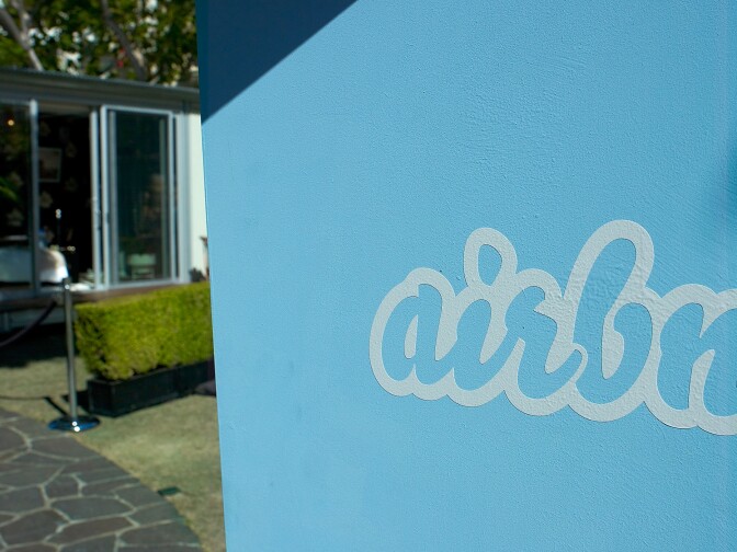 A general view of atmosphere is seen at Airbnb's Hello LA event at The Grove on September 30, 2013 in Los Angeles, California.
