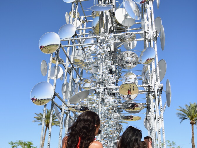 INDIO, CA - APRIL 15:  Festivalgoers attend day 2 of the 2017 Coachella Valley Music & Arts Festival Weekend 1 at the Empire Polo Club on April 15, 2017 in Indio, California.  (Photo by Emma McIntyre/Getty Images for Coachella)