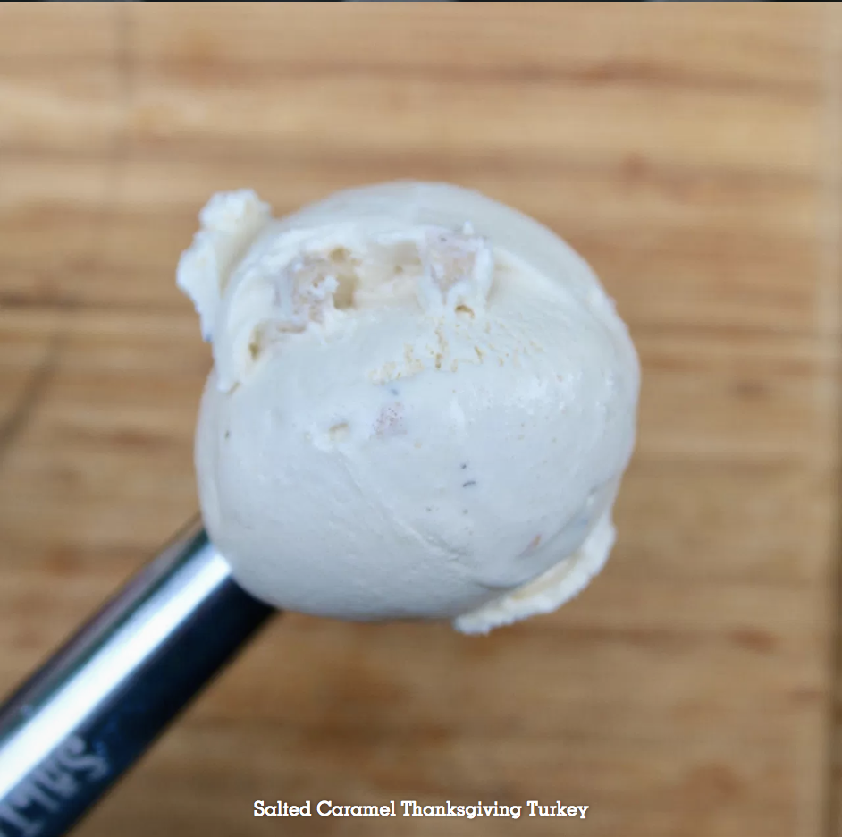 Salt & Straw's Salted Caramel Thanksgiving Turkey flavor.