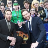 HOLLYWOOD, CA - APRIL 23:  Actors Chris Pratt (L) and Tom Hiddleston attend the Los Angeles Global Premiere for Marvel Studios? Avengers: Infinity War on April 23, 2018 in Hollywood, California.  (Photo by Tommaso Boddi/Getty Images for Disney)