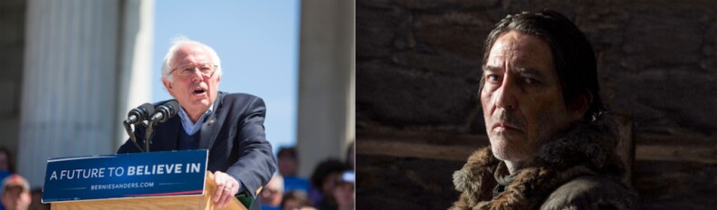 Professor Stephen Dyson compares presidential candidate Bernie Sanders to Game of Thrones character Mance Rayder.