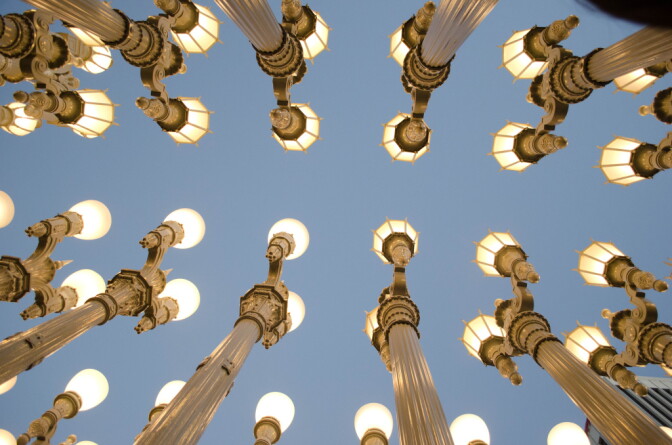 Urban Lights display at the LACMA.