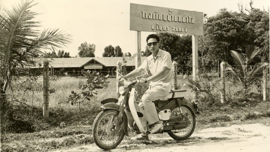 South Korean President Lee Myung-bak (shown here as a young accountant, working for Hyundai's office in Thailand in the early 1960s) overcame a poverty-stricken childhood to become a student activist, successful business executive and, ultimately, leader of his country.