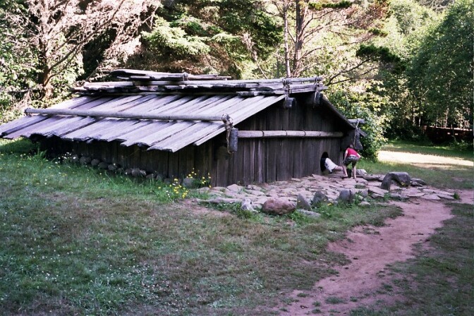 Yurok village at Patrick's Point State Park