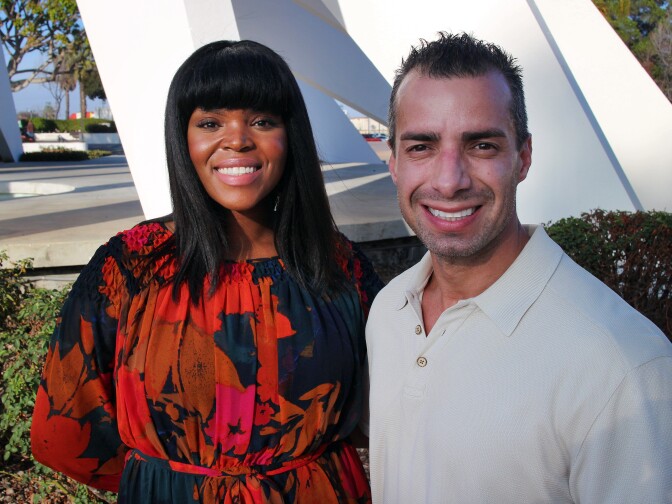 Aja Brown with Take Two's A Martinez 