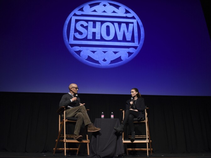 John Horn and Rooney Mara at the 42nd Telluride Film Festival. Photo courtesy of The Telluride Film Festival. Photo credit: Vivien Best-- http://daydreamrepublic.wix.com/vivien Instagram: @vivienphotos