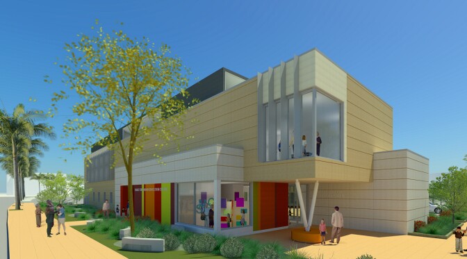 A rendition of the future early learning center by Carde Ten Architects.