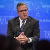 Former Florida Governor Jeb Bush speaks during the Wall Street Journal CEO Council in Washington, DC, December 1, 2014. 