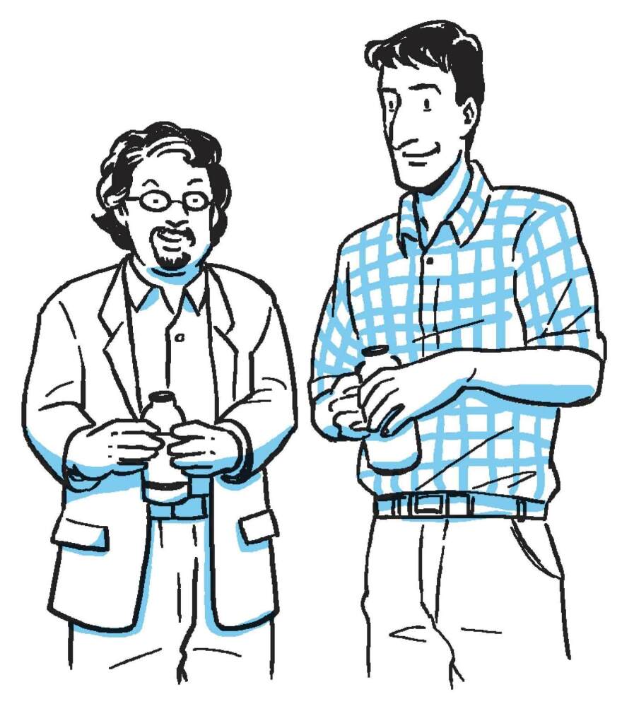 <a></a>Barry Nalebuff (left) and Seth Goldman cofounded Honest Tea in 1997. Goldman is the company's TeaEO. Nalebuff is a professor at Yale School of Management.