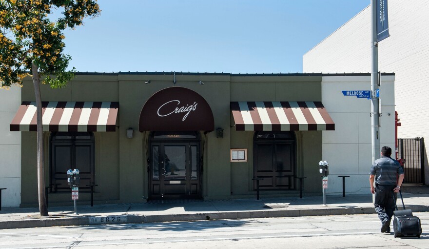 LOS ANGELES, CA - APRIL 28:  Exterior view of Craig's Restaurant  on April 28, 2014 in Los Angeles, California.  (Photo by Valerie Macon/Getty Images)