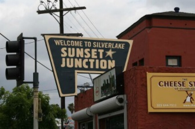 The Sunset Junction sign.
